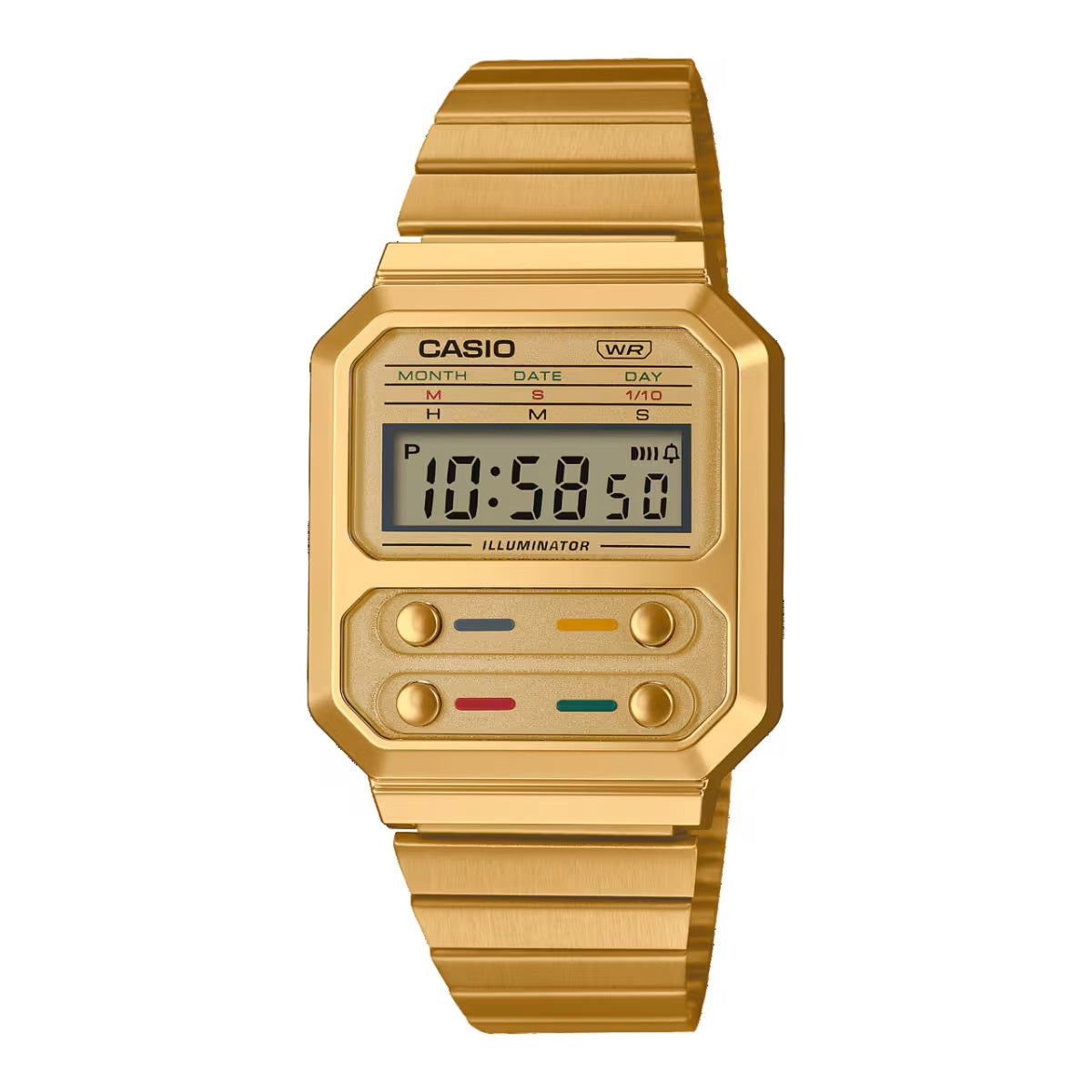 CASIO VINTAGE EDGY COLLECTION - ЗОЛОТЫЕ A-100WEG-9AEF