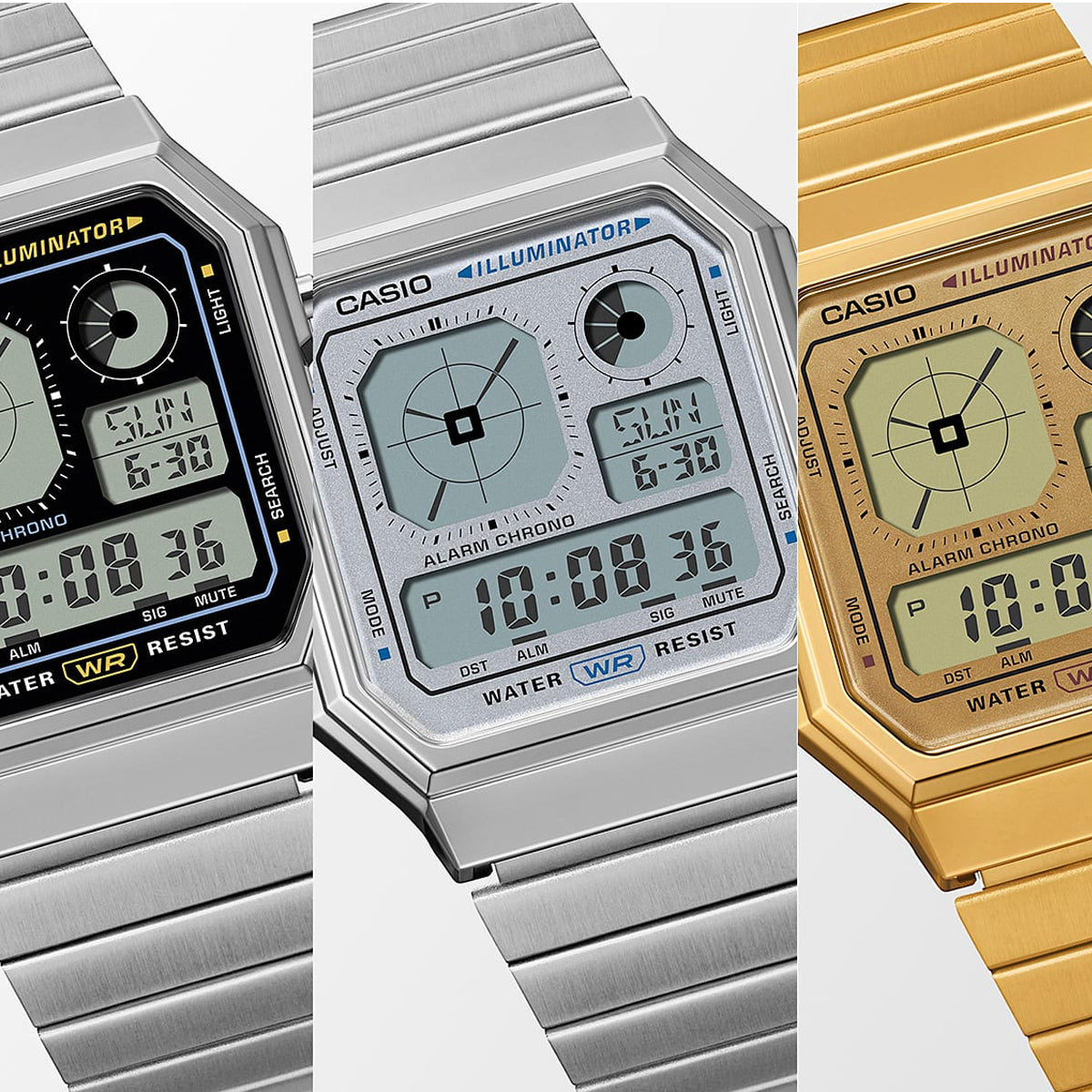 CASIO VINTAGE RETRO FUTURE EDGY KOLLEKTSIOON – HÕBEDANE A130WE-7AEF