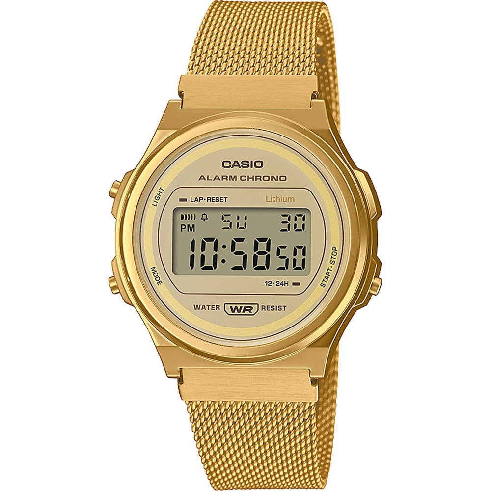 CASIO VINTAGE ROUND – KULDNE VÕRKRIHM A171WEMG-9AEF