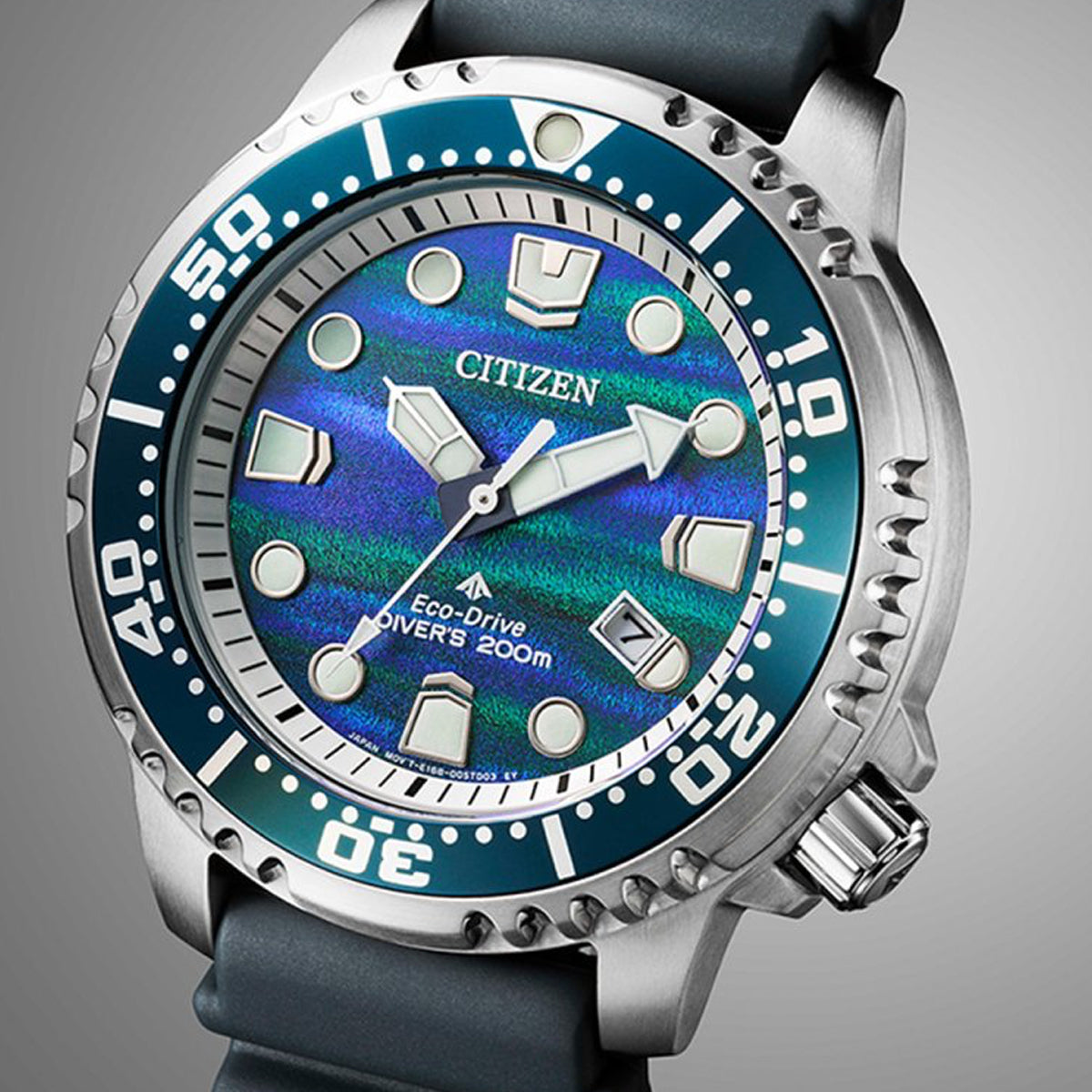 CITIZEN PROMASTER ECO DRIVE 200M STRUKTUURNE SIHVERPLAAT – PIIRATUD VÄLJAANNE BN0167-09W