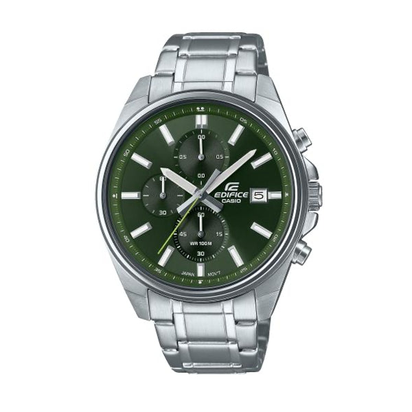 CASIO EDIFICE SPORT – KRONOGRAAF KUUPÄEVAGA – ROHELINE EFV-610D-3CVUEF