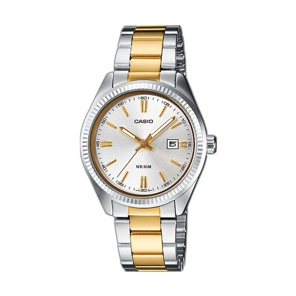 CASIO COLLECTION LADY DATE - ДВУХЦВЕТНЫЕ LTP-1302PSG-7AVEG