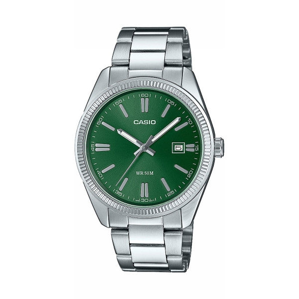 CASIO COLLECTION DATE - FOREST GREEN MTP-1302PD-3AVEF