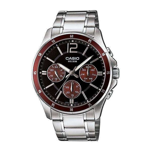 CASIO COLLECTION MULTIFUNCTION CALENDAR - MUST & BORDOO MTP-1374D-5AVDF