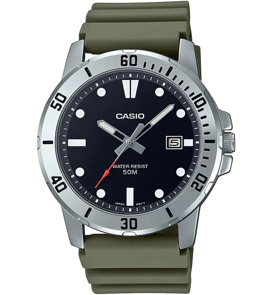 CASIO SPORT COLLECTION DIVER 50M - GREEN MTP-VD01-3EVUDF