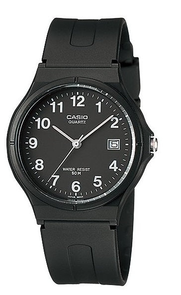 CASIO COLLECTION CLASSIC, DATA - ПОЛНОСТЬЮ ЧЕРНЫЙ MW-59-1BVDF