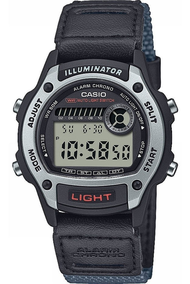 CASIO SPORT ILLUMINATOR SMALL WRIST 36.6mm case - SILVER W-220HF-8AVEF