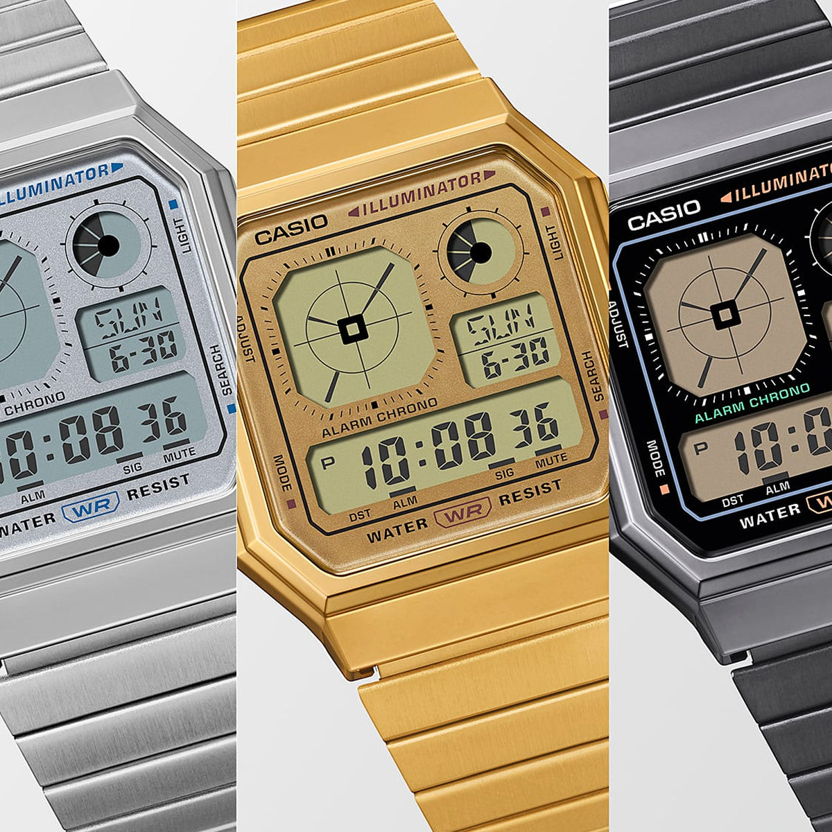 CASIO VINTAGE RETRO FUTURE EDGY COLLECTION - FULL GOLD A130WEG-9AEF