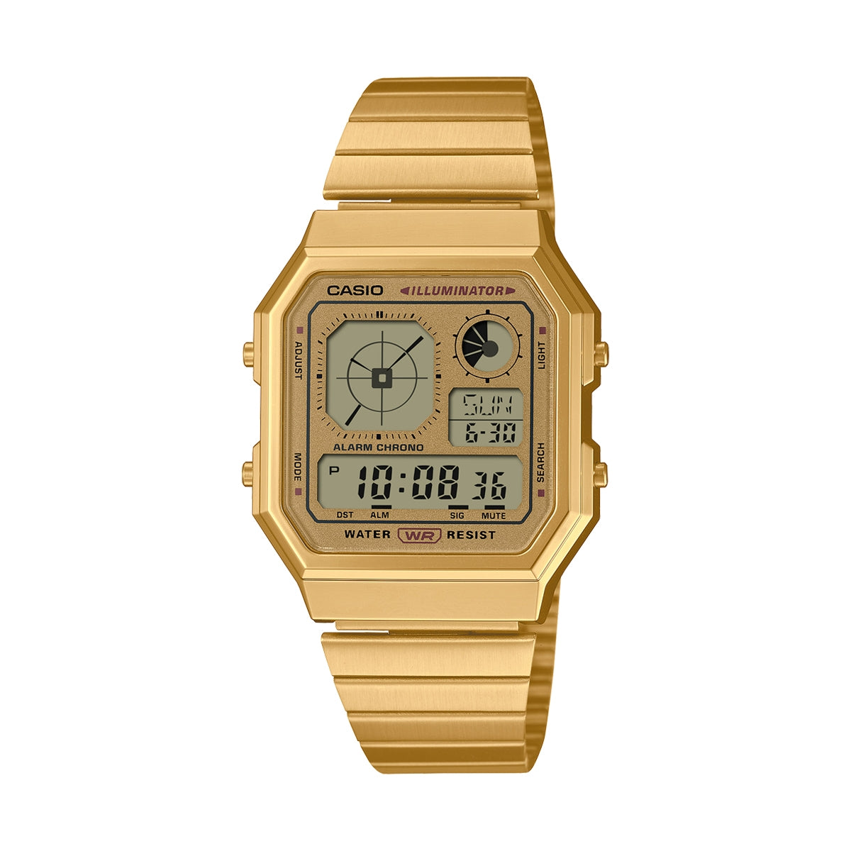 CASIO VINTAGE RETRO FUTURE EDGY COLLECTION - FULL GOLD A130WEG-9AEF