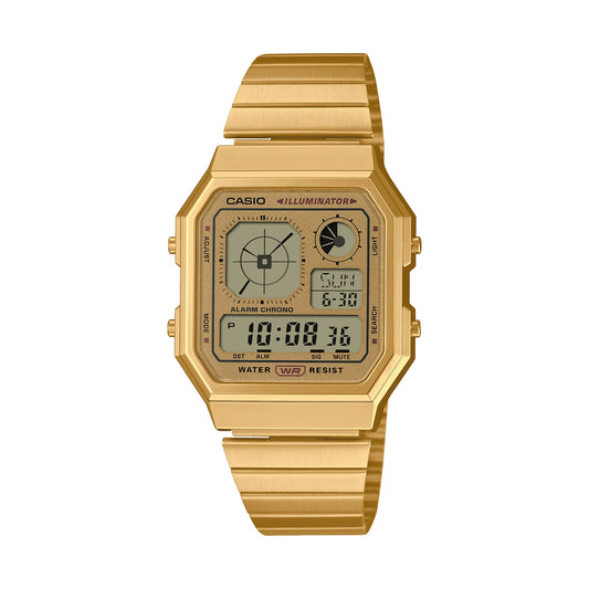 CASIO VINTAGE RETRO FUTURE EDGY KOLLEKTSIOON – TÄISKULDNE A130WEG-9AEF