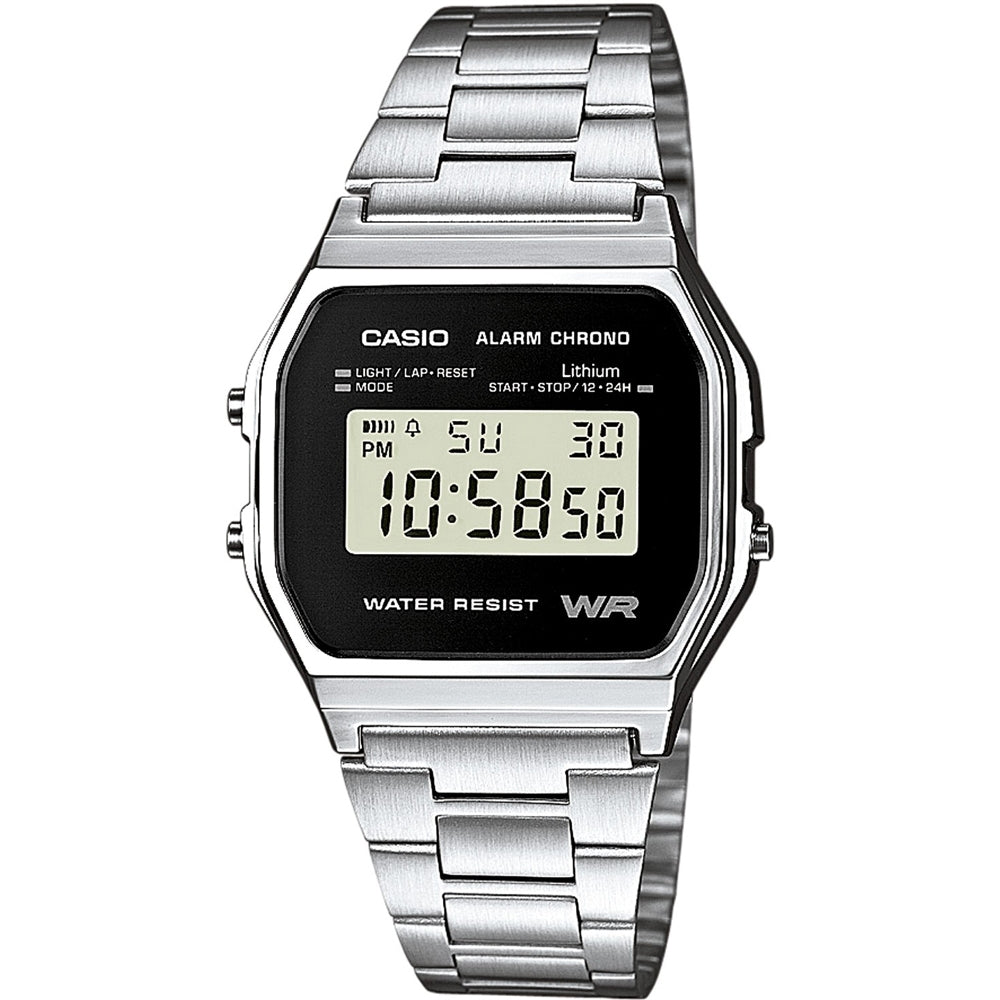 CASIO VINTAGE ICONIC - BLACK A158WEA-1EF