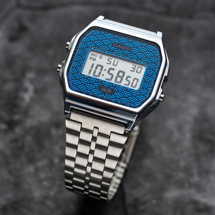 CASIO VINTAGE ICONIC - TRADITIONAL SEIGAIHA PATTERN Limited Edition - SININE A159WEVJ-2ER