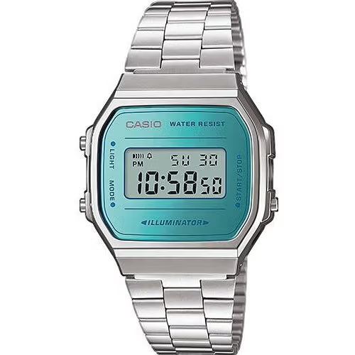 CASIO VINTAGE ICONIC — АКВАМАРИНОВЫЙ A168WEM-2EF