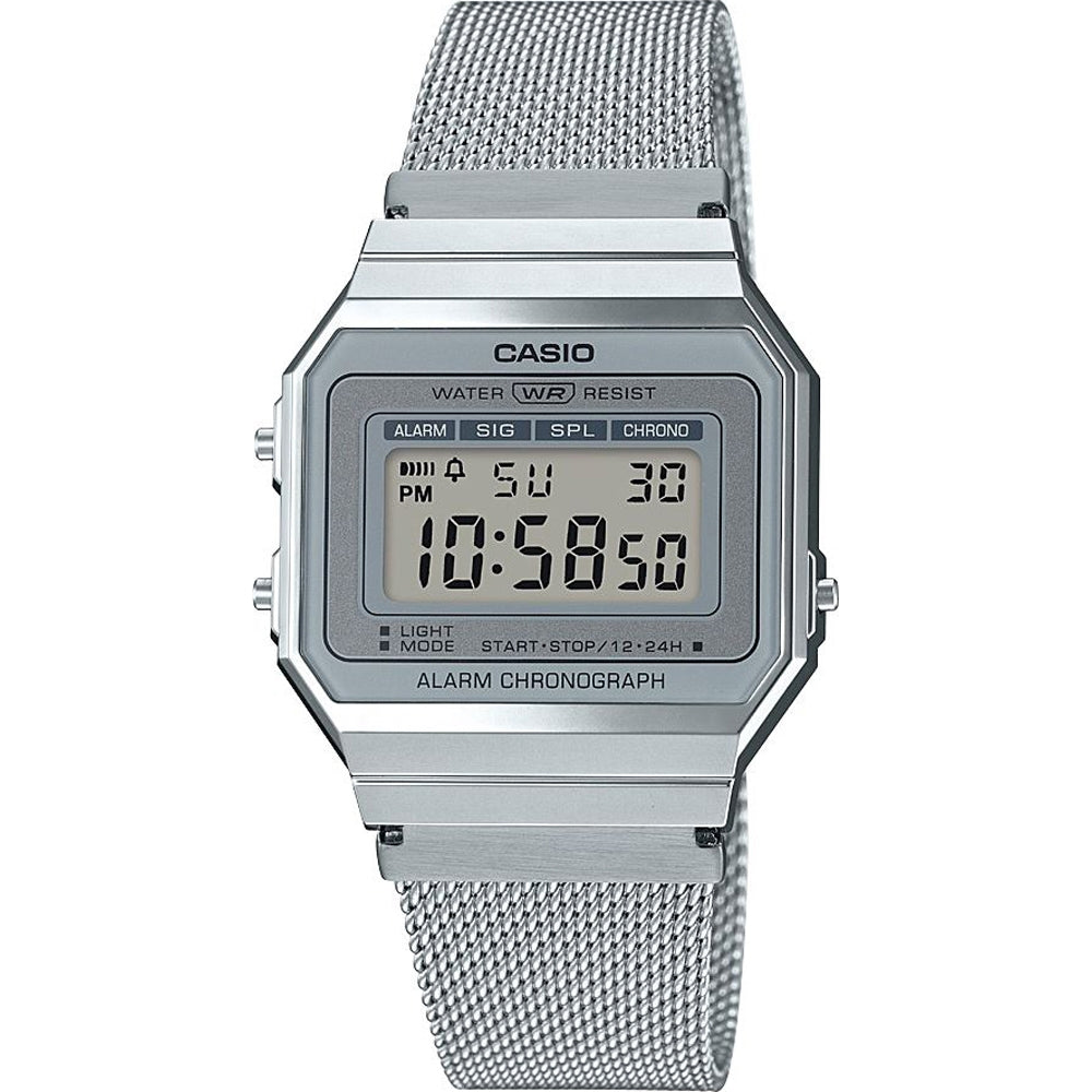 CASIO VINTAGE ICONIC SLIM DESIGN – HÕBEDANE VÕRKRIHM A700WEM-7AEF