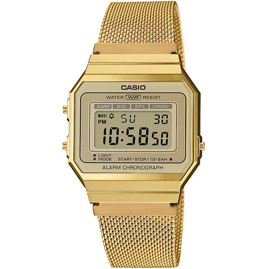 CASIO VINTAGE ICONIC ÕHUKE DISAIN - KULDNE VÕRKRIHM A700WEMG-9AEF