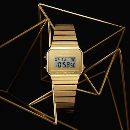 CASIO VINTAGE ICONIC SLIM DESIGN – KULDNE A700WEVG-9AEF