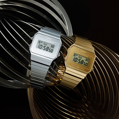 CASIO VINTAGE ICONIC SLIM DESIGN – KULDNE A700WEVG-9AEF