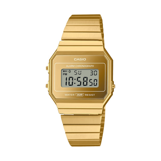 CASIO VINTAGE ICONIC SLIM DESIGN – KULDNE A700WEVG-9AEF