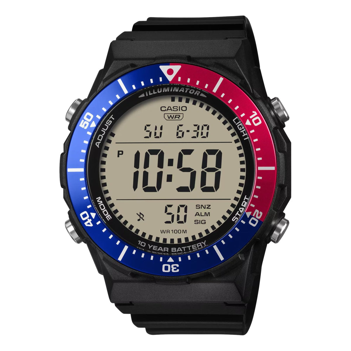 CASIO COLLECTION DIVER - Новый корпус LCD - ЧЕРНЫЙ AE-1700H-1A2VEF
