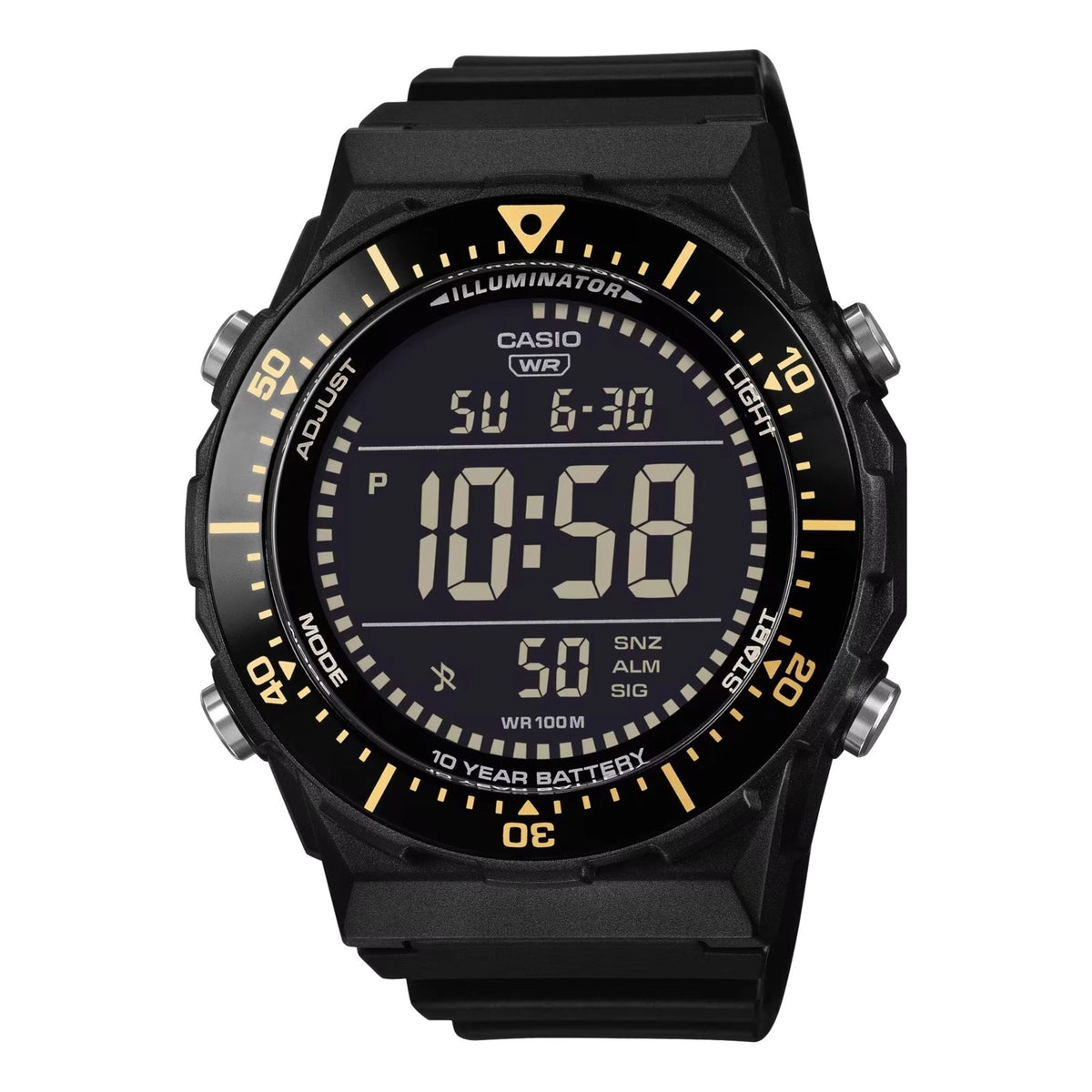 CASIO COLLECTION DIVER - New Case LCD - BLACK AE-1700H-1BVEF