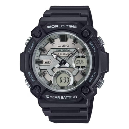 CASIO SPORT OVERSIZE 10-AASTASE AKUGA - HÕBEDANE AEQ-120W-7AVDF