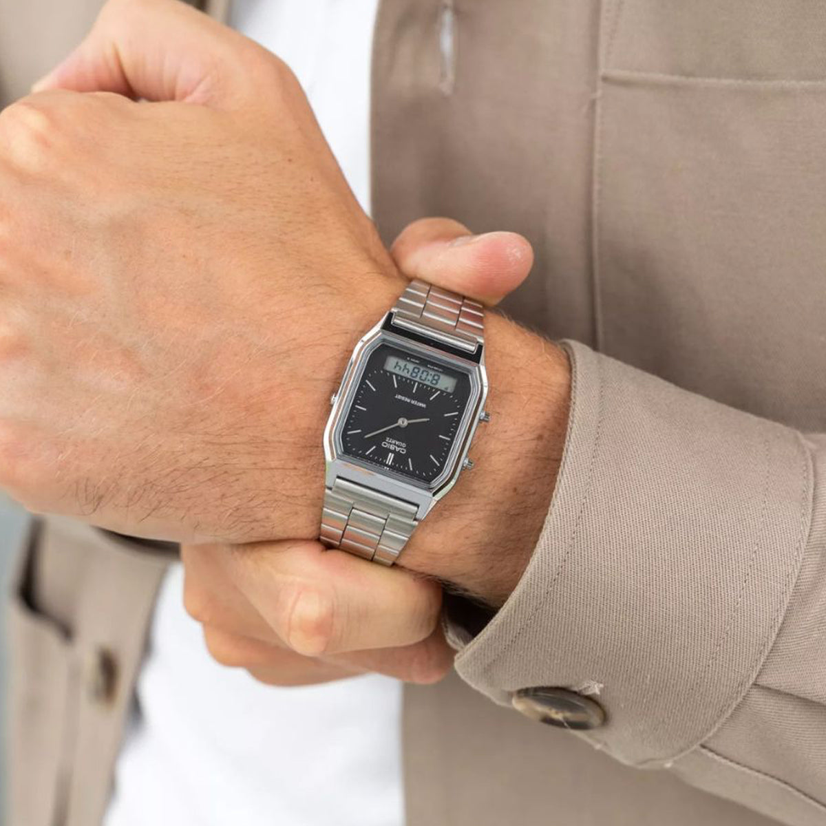 CASIO VINTAGE EDGY COLLECTION SUNRAY DIAL – ЧЕРНЫЕ AQ-230A-1DMQYES
