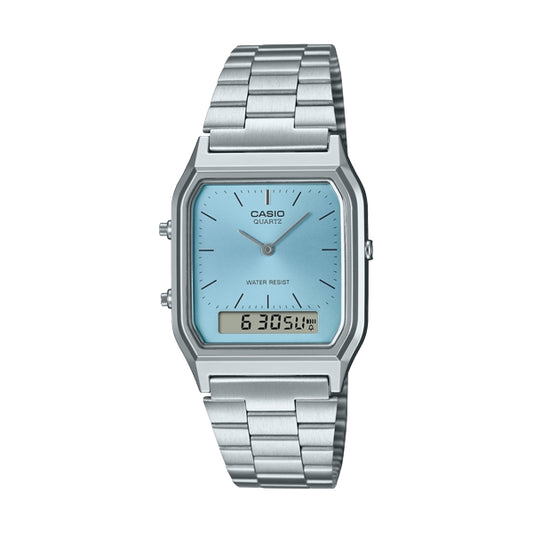 CASIO VINTAGE EDGY COLLECTION SUNRAY DIAL - СВЕТЛО-ГОЛУБОЙ AQ-230A-2A1MQYES