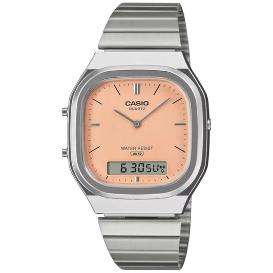 CASIO VINTAGE EDGY ROUNDED SQUARE - ОРАНЖЕВЫЕ AQ-240E-4AEF