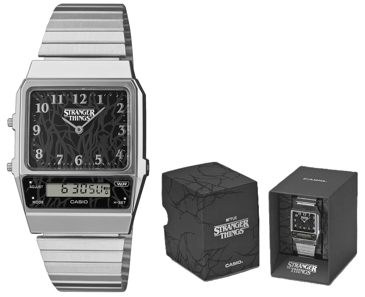 CASIO VINTAGE EDGY KOLLEKTSIOON - STRANGER THINGS Ltd. Edt. NetFlix koostöö AQ-800EST-1AER