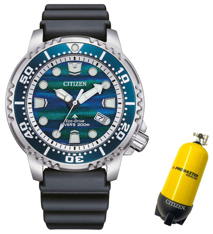 CITIZEN PROMASTER ECO DRIVE 200M STRUKTUURNE SIHVERPLAAT – PIIRATUD VÄLJAANNE BN0167-09W