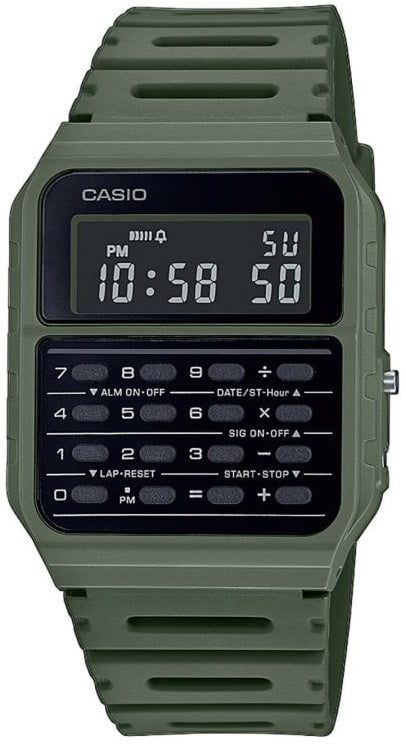 CASIO VINTAGE CALCULATOR EDGY COLLECTION - GREEN CA-53-WF-3BDF