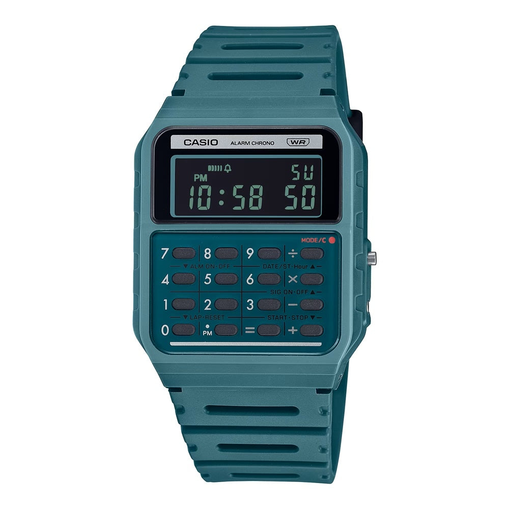 CASIO VINTAGE KALKULAATOR EDGY KOLLEKTSIOON - METSAROHELINE CA-53WB-3BEF