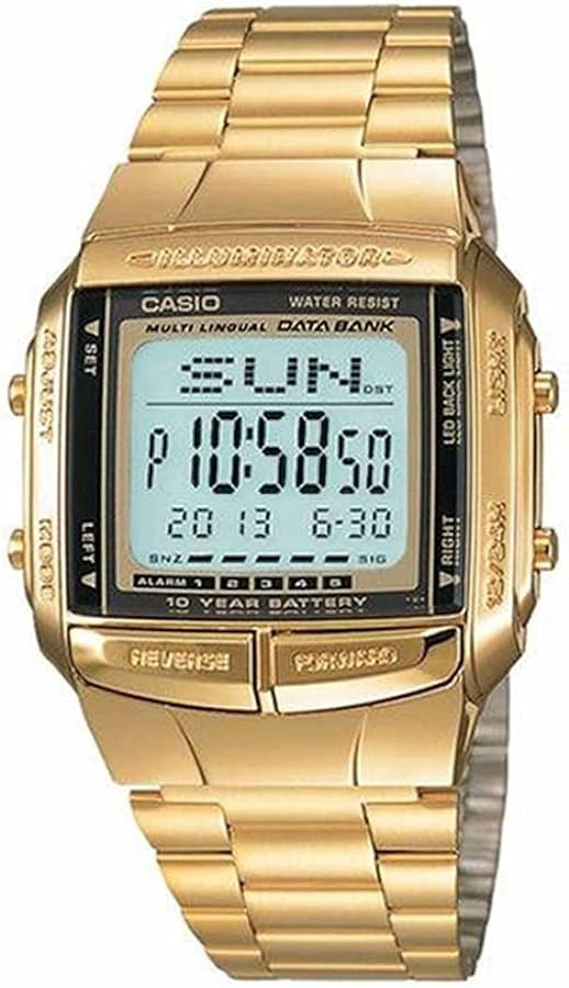 CASIO VINTAGE DATA BANK - ILLUMINATOR, TELEMEMO, 10 ЛЕТ БАТАРЕИ - ЗОЛОТО DB-360G-9ADF