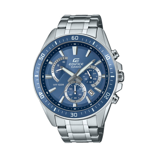 CASIO EDIFICE РЕТРОГРАДНЫЙ ХРОНОГРАФ XL - СИНИЙ АВИО EFR-552D-2AVUEF