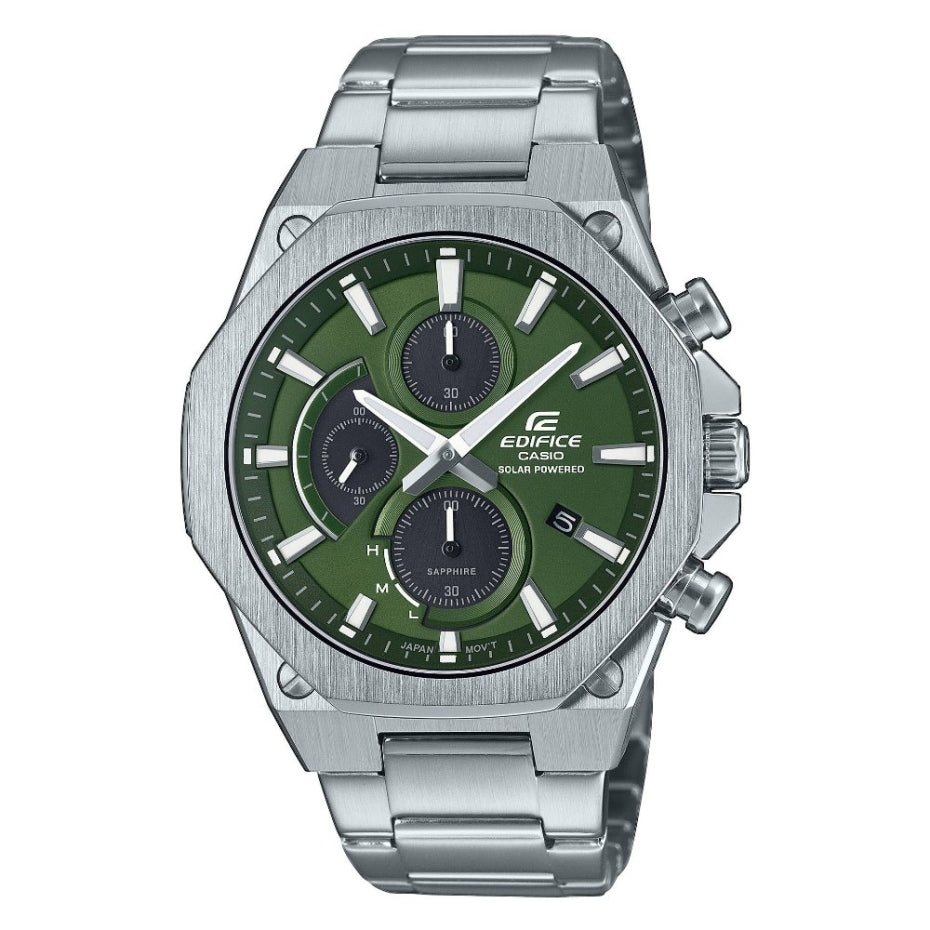 CASIO EDIFICE CHRONOGRAPH SLIM SAPPHIRE - GREEN New! EFS-S570D-3AUEF