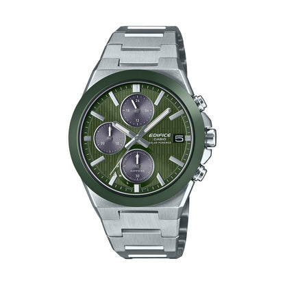 CASIO EDIFICE PÄIKESEENERGIAL TÖÖTAV KRONOGRAAF - ROHELINE EFS-S650D-3AEF
