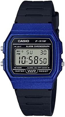 CASIO VINTAGE F-91 BIO RESIN STRAP - BLUE F-91WM-2ADF