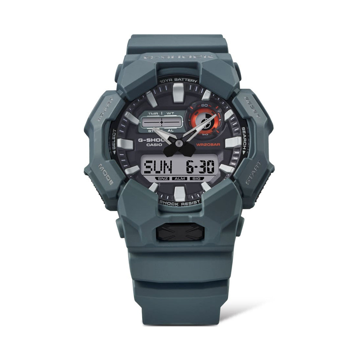 CASIO G-SHOCK UUS VASTUPIDAV PÕHIMUDEL Analoog-digitaalne 10-aastase akuga GA-010-2AER