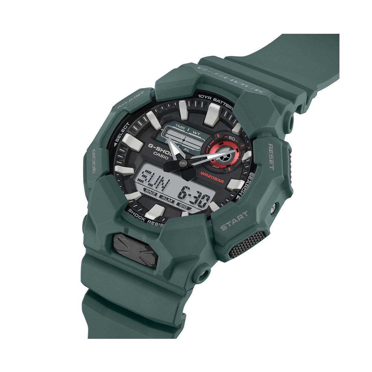 CASIO G-SHOCK UUS VASTUPIDAV PÕHIMUDEL Analoog-digitaalne 10-aastase akuga GA-010-2AER