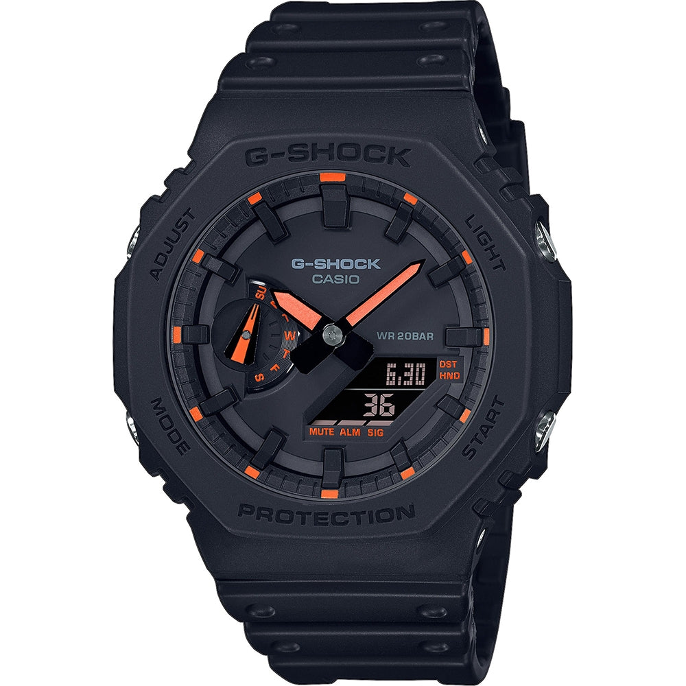 CASIO G-SHOCK OAK - Neon Orange Indexes GA-2100-1A4ER