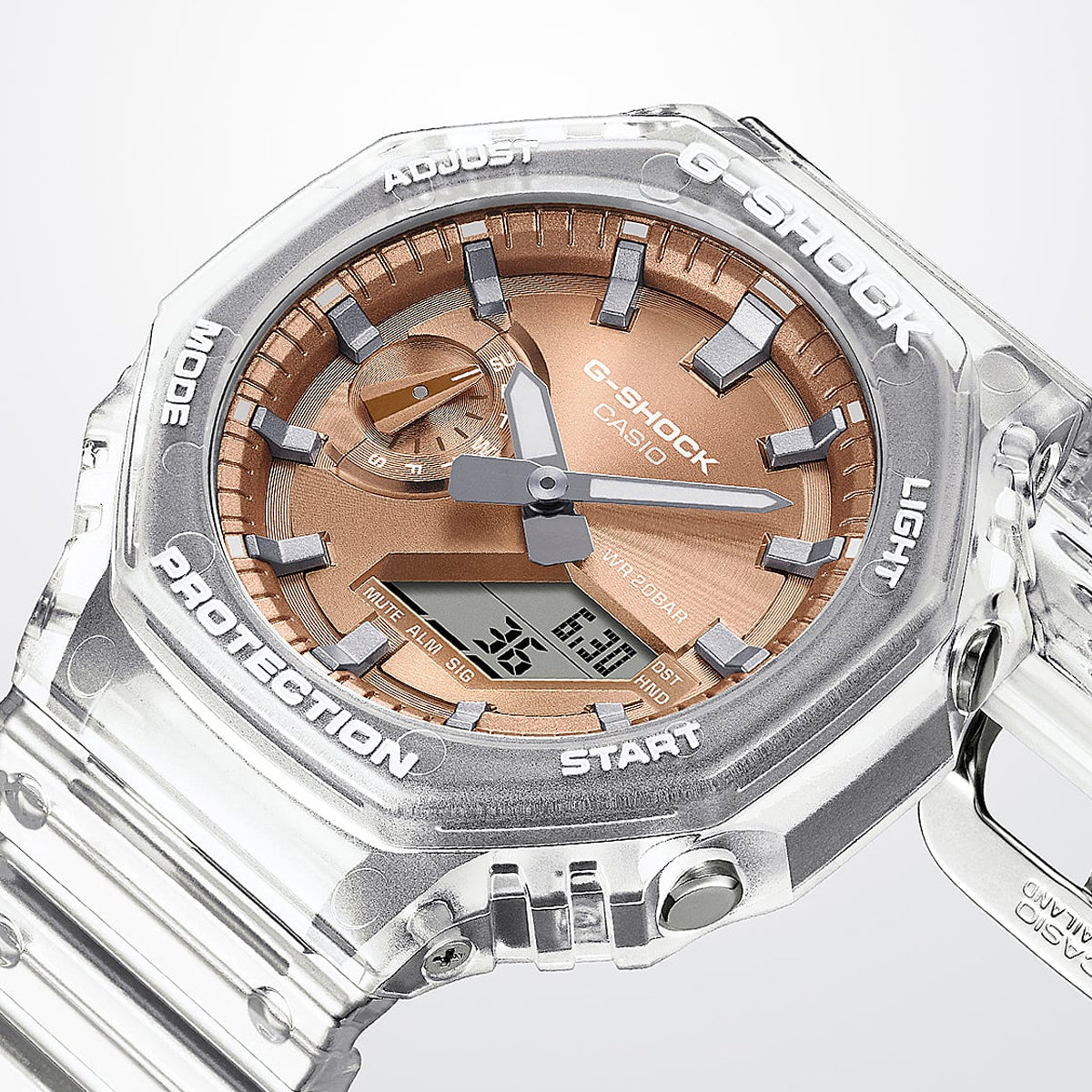 CASIO G-SHOCK BRIGHT METALLIC - ROOSA KULD GA-2100BM-7A5ER