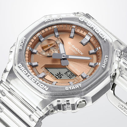CASIO G-SHOCK BRIGHT METALLIC - ROOSA KULD GA-2100BM-7A5ER