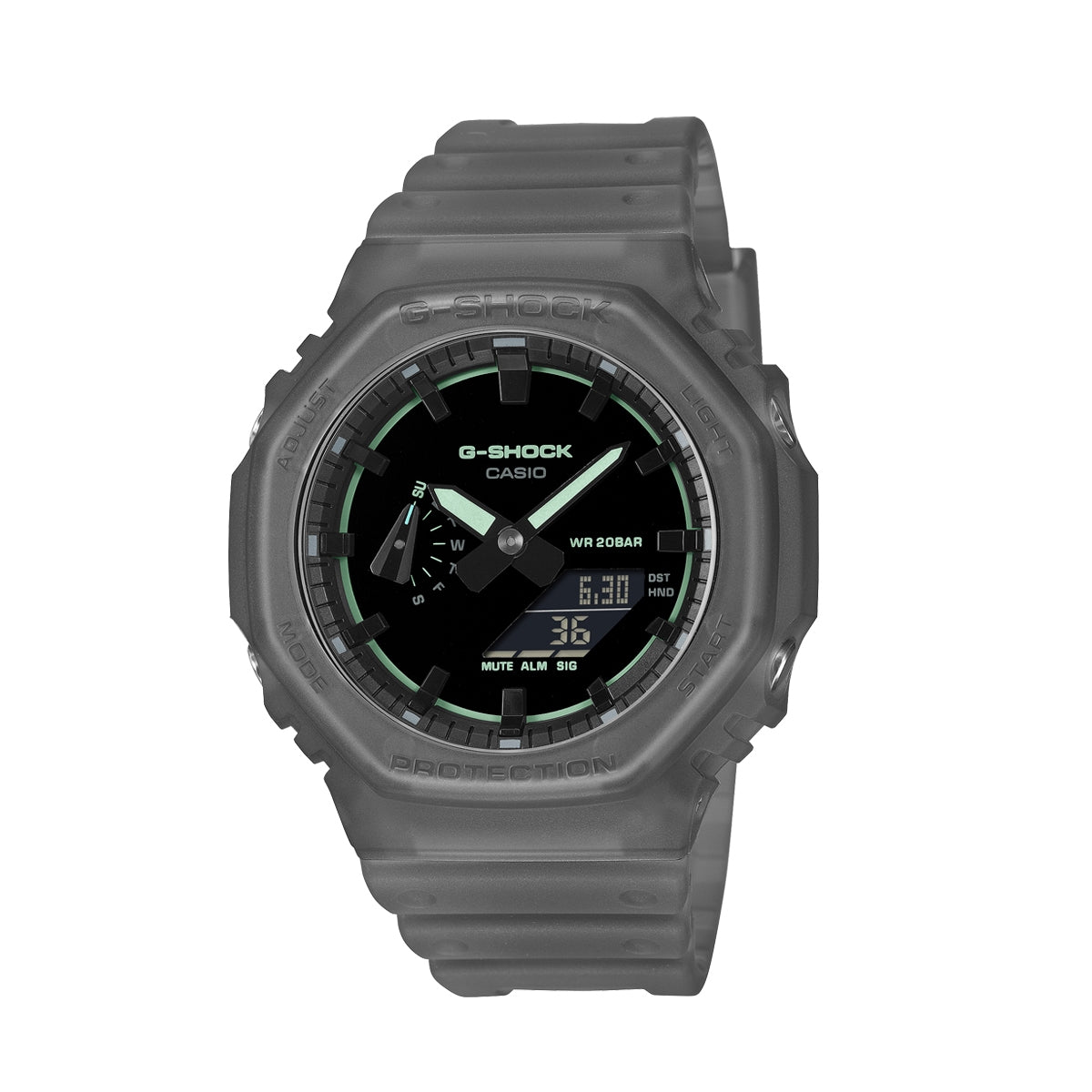 CASIO G-SHOCK OAK - SMOKE LIGHT SERIE - BLACK ***НОВИНКА!*** GA-2100K-1AER