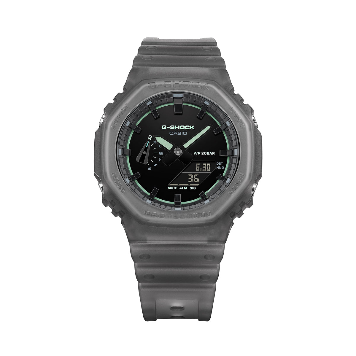 CASIO G-SHOCK OAK - SMOKE LIGHT SERIE - BLACK ***НОВИНКА!*** GA-2100K-1AER