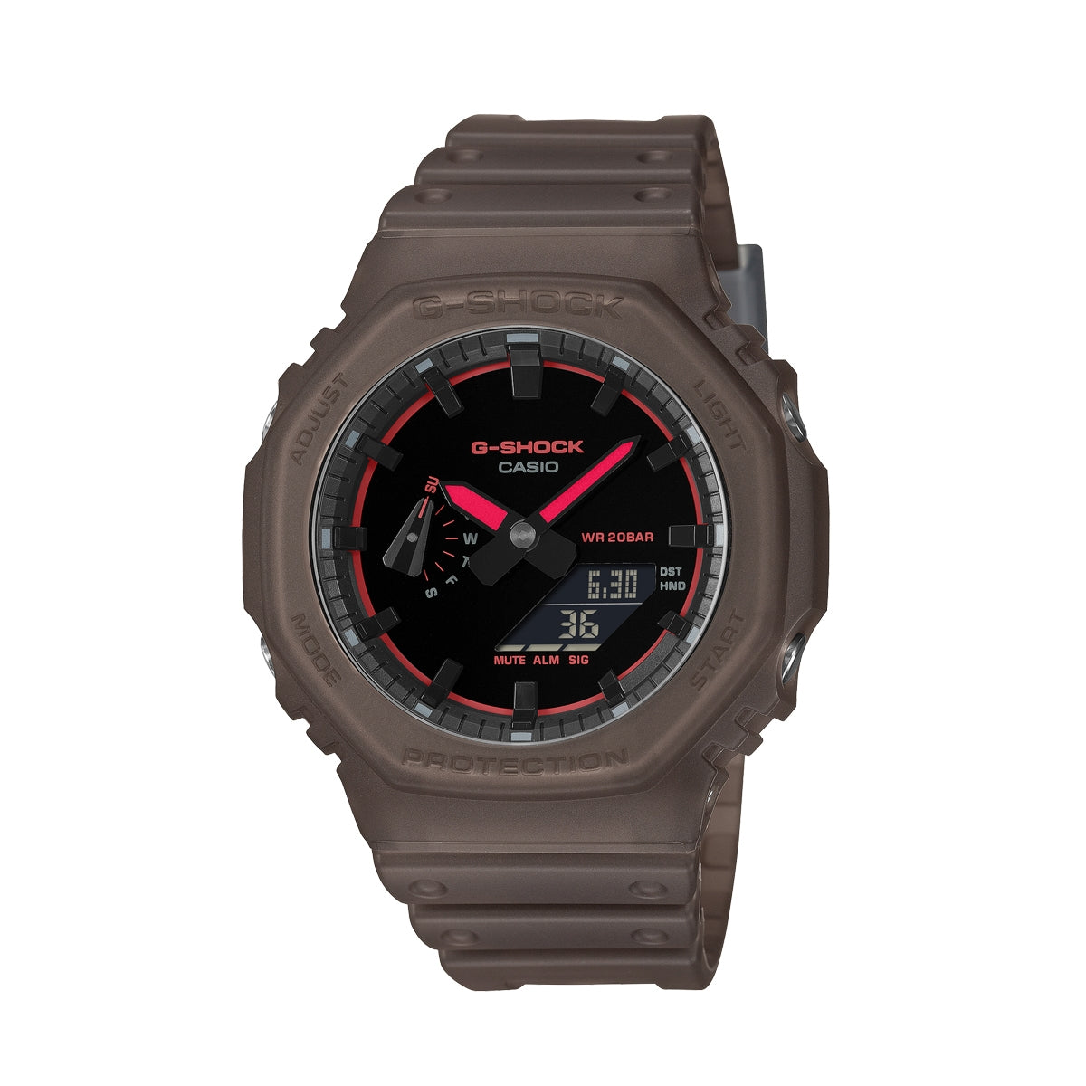 CASIO G-SHOCK OAK - SMOKE LIGHT SERIE - BROWN ***NEW!*** GA-2100K-5AER