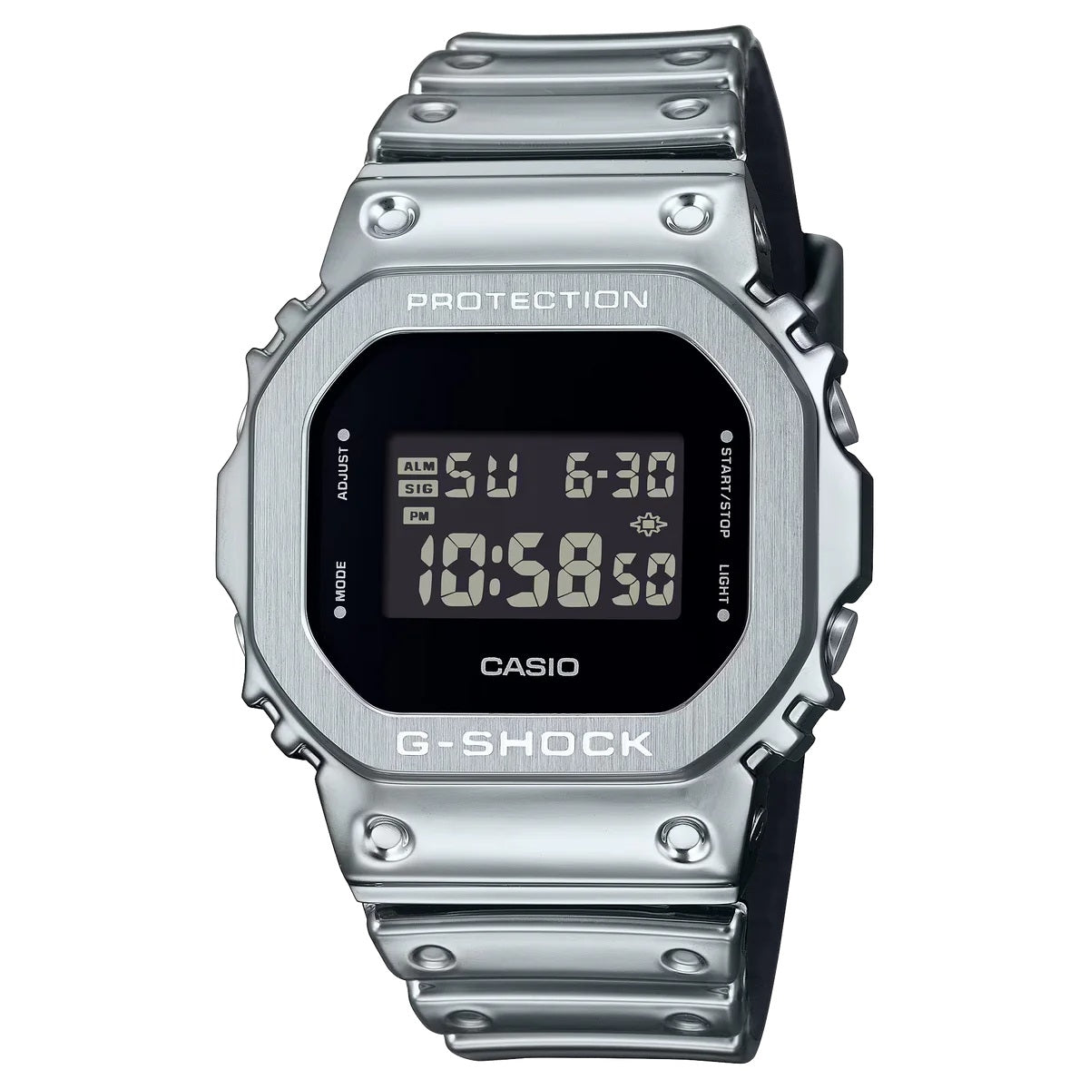 CASIO G-SHOCK THE ORIGIN - FINE METALLIC SERIES - сталь GM-5600YM-8ER