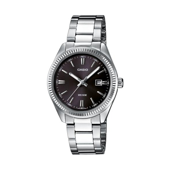 CASIO COLLECTION LADY DATE - ЧЕРНЫЕ LTP-1302PD-1A1VEG