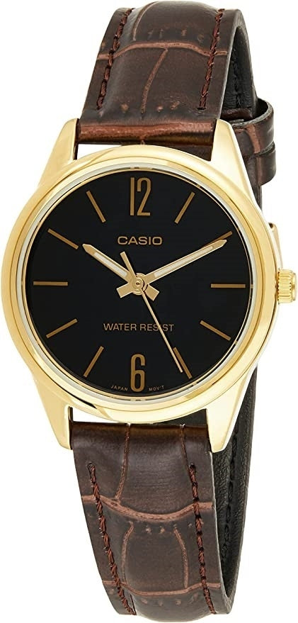 CASIO COLLECTION KÄELLA, NAHK – MUST LTP-V005GL-1BUDF