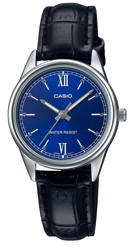CASIO COLLECTION AINULT AEG NAISTE, NAHKRIHM – SININE LTP-V005L-2BUDF