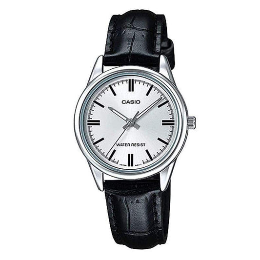 CASIO COLLECTION KÄELLA KUVATAV AEG NAISTELE, NAHK - VALGE LTP-V005L-7AUDF